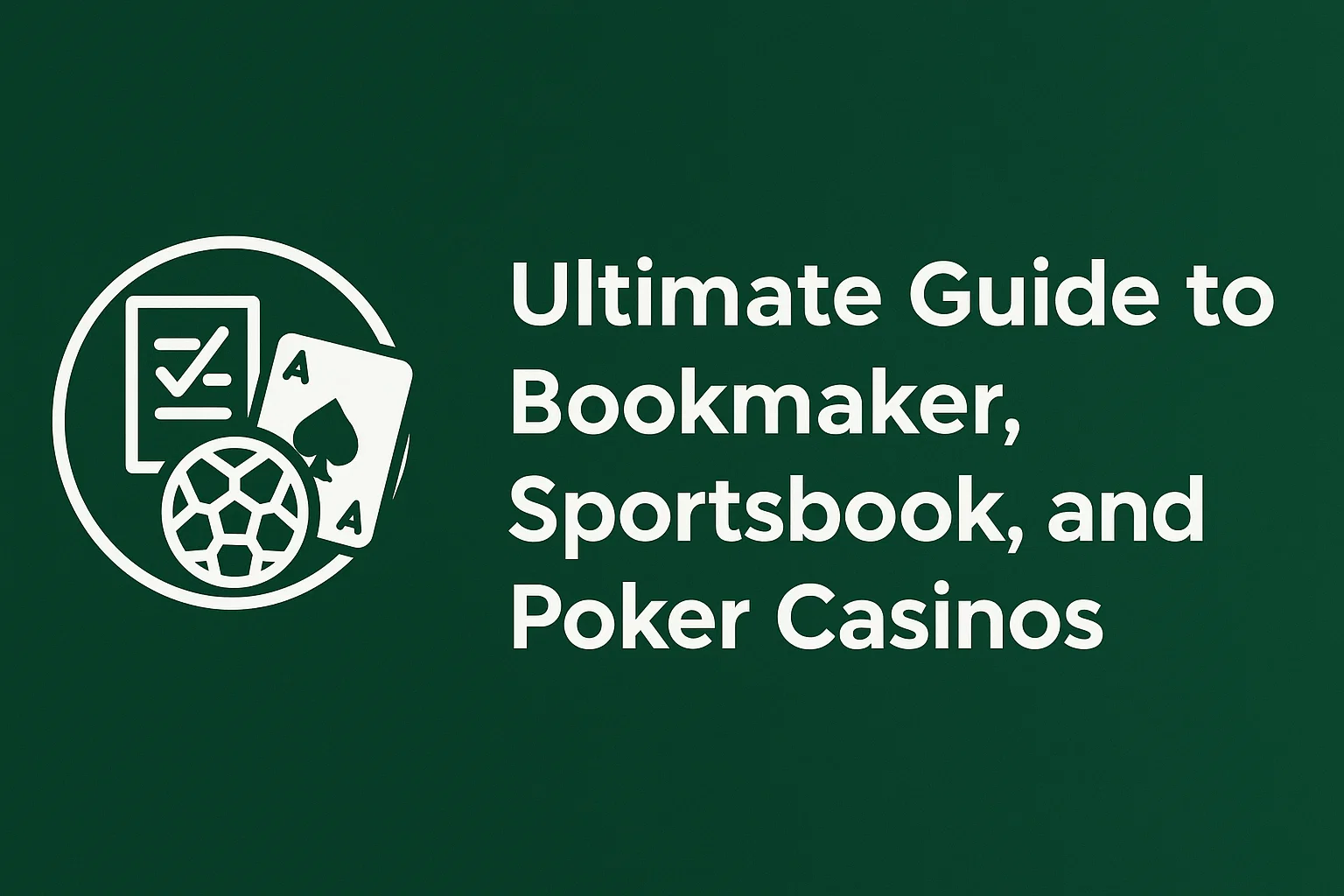 Ultimate Guide to Bookmaker, Sportsbook, and Poker Casinos