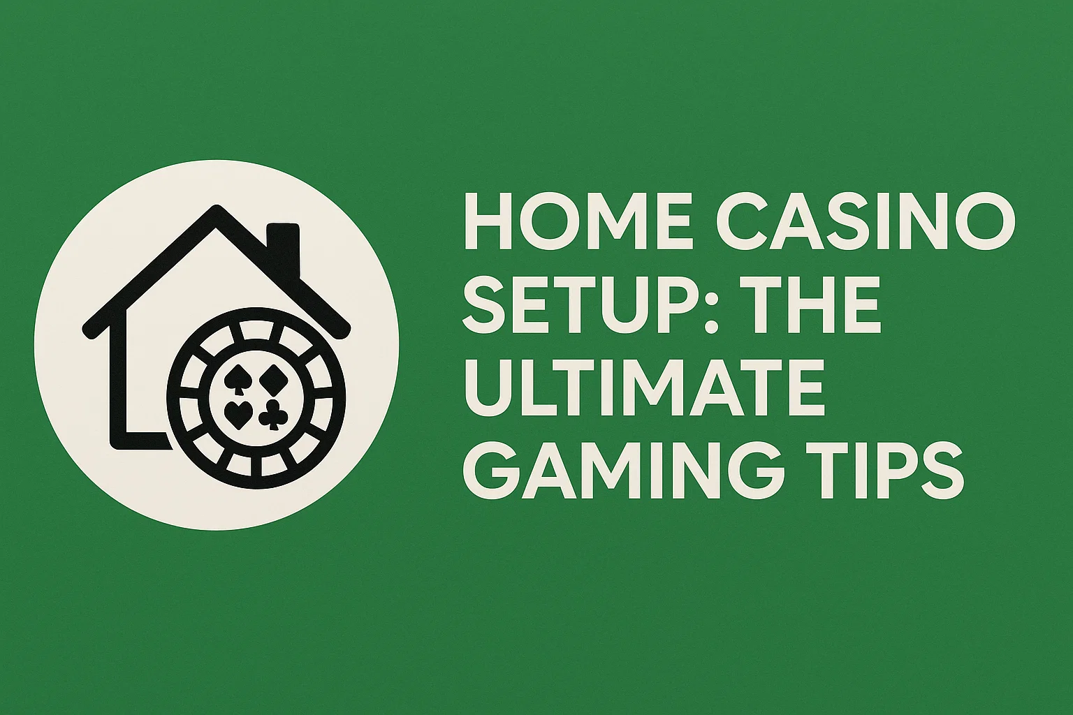 Home Casino Setup: The Ultimate Gaming Tips