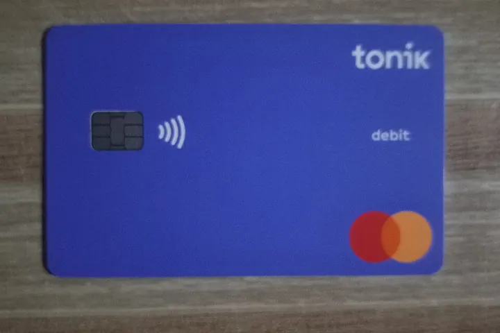 Contactless debit card